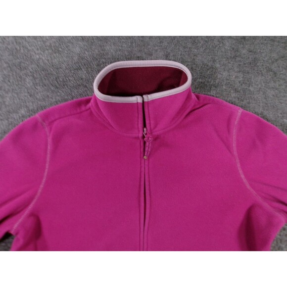 Old Navy Jacket Womens M Pink Full Zip Fleece Stand Collar Pockets Casual - Picture 2 of 9